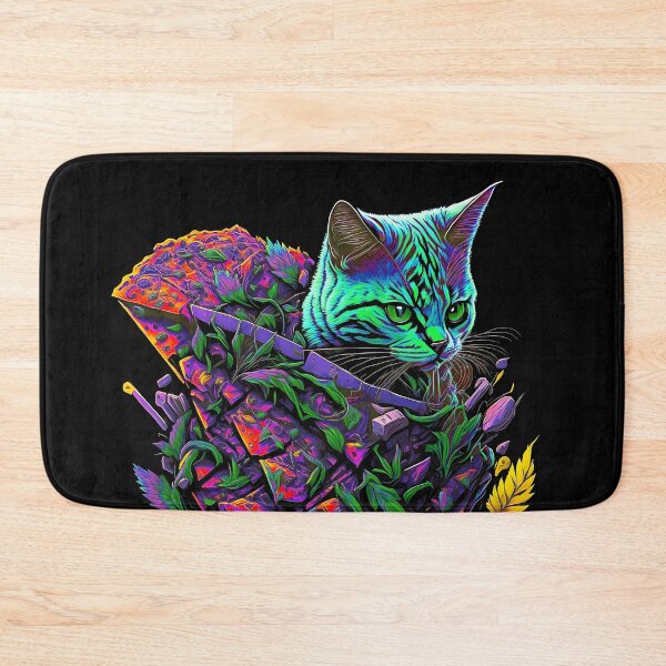 Item preview, Hemp-Infused Delights: The Pizza Cat Creation designed and sold by MindWave THC.