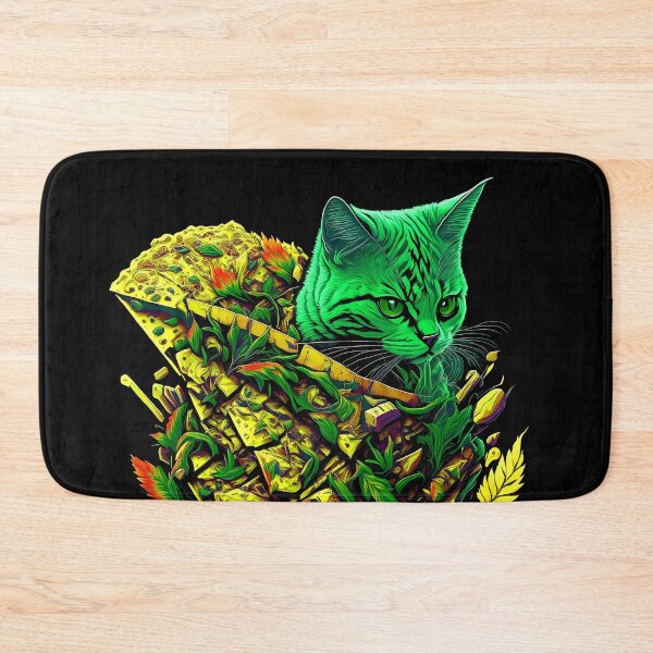 Item preview, Hemp-Infused Delights: The Pizza Cat Creation designed and sold by MindWave THC.