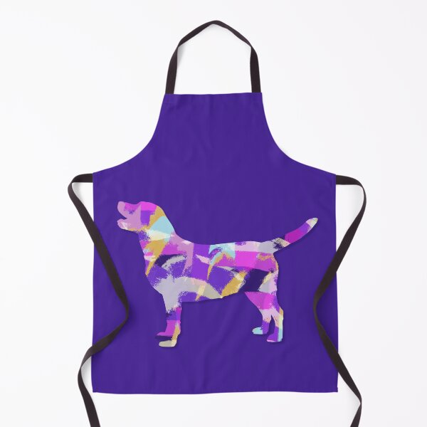 Item preview, Labrador Retriever Dog Silhouette Purple Pink Yellow Blue Design designed and sold by AMSonArt.