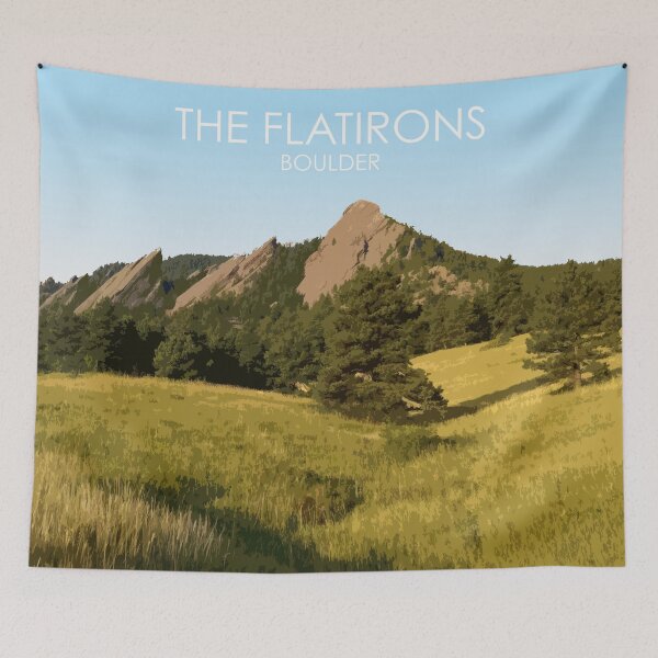 Item preview, The Flatirons, Boulder, Colorado, USA, Print designed and sold by summattodraw.