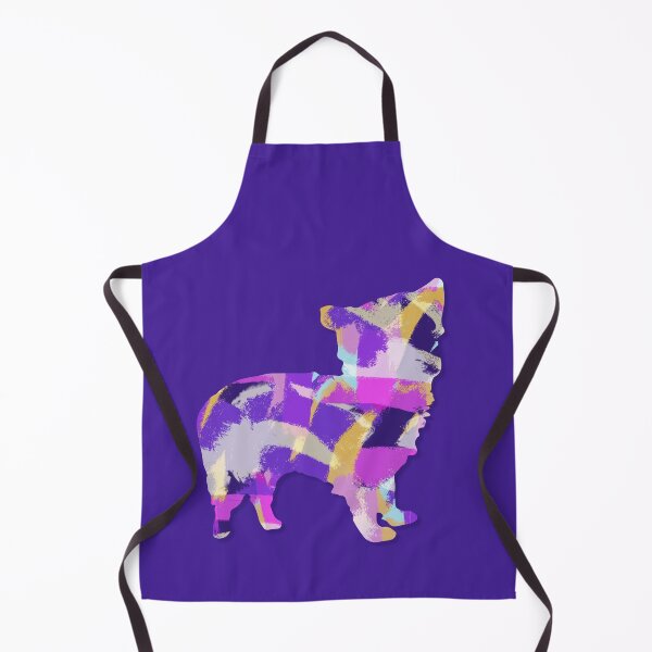 Item preview, Morkie Dog Silhouette Purple Pink Yellow Blue Design designed and sold by AMSonArt.