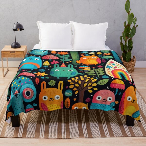 Item preview, Patrón lindo animal colorido para niños designed and sold by Trippinink-.