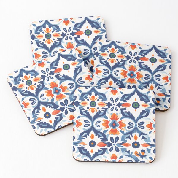 Item preview, Talavera Portuguese Patchwork Mexican Tiles designed and sold by Nightarcade.