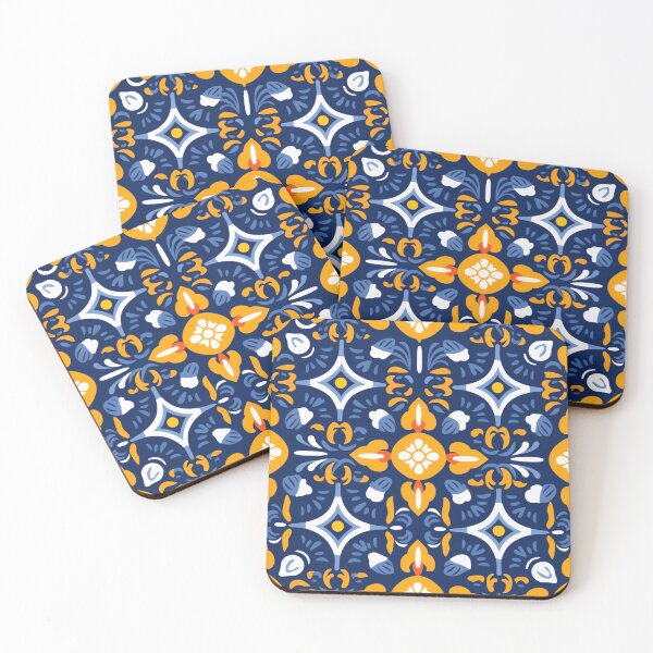Item preview, Talavera Portuguese Patchwork Mexican Tiles Blue designed and sold by Nightarcade.