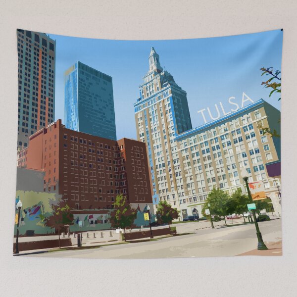 Item preview, Tulsa, Oklahoma, USA, Print designed and sold by summattodraw.