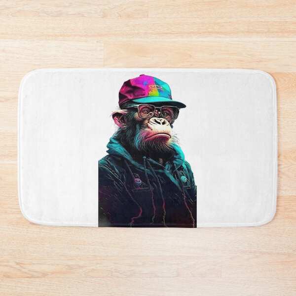Item preview, Futuristic Monkey in Clothing and Baseball Cap - Digital Art Style designed and sold by PixelSpectrum.