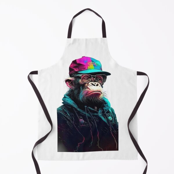 Item preview, Futuristic Monkey in Clothing and Baseball Cap - Digital Art Style designed and sold by PixelSpectrum.