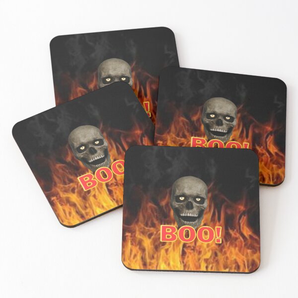 Item preview, Boo! Skull With Real Flames designed and sold by Profitrip.