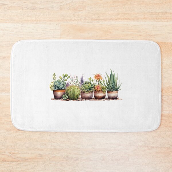 Item preview, Potted cactus plants in watercolors designed and sold by PatternWeird.