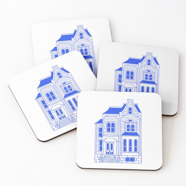 Item preview, Dark Blue Victorian House designed and sold by marco2r.