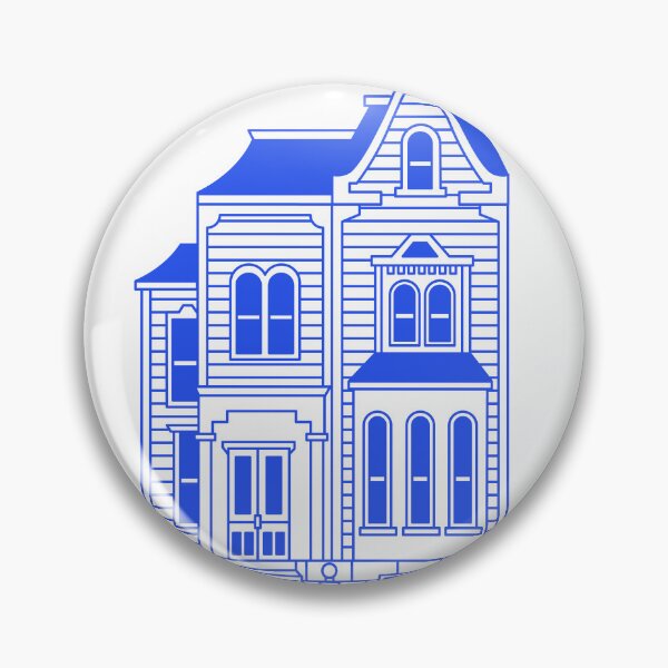 Item preview, Dark Blue Victorian House designed and sold by marco2r.