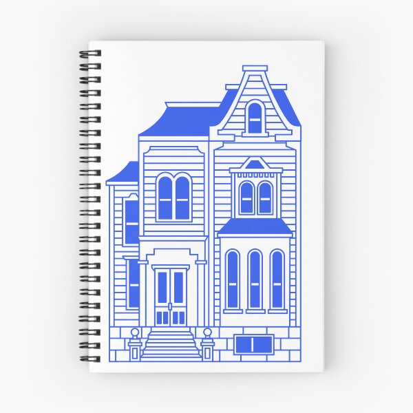 Item preview, Dark Blue Victorian House designed and sold by marco2r.