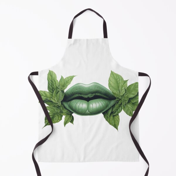 Item preview, Nature's Kiss - green lips between leafs designed and sold by janedewaard.