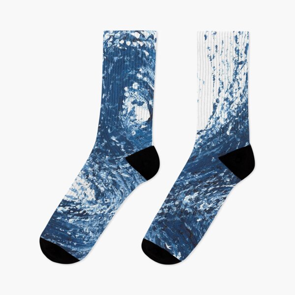 Item preview, Nature and landscapes, blue landscape, indigo wave, sea designed and sold by anaozzart.