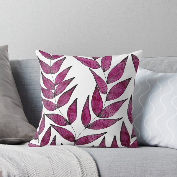 Item preview, Watercolor abstract botanical purple leaves designed and sold by InspiringLines.