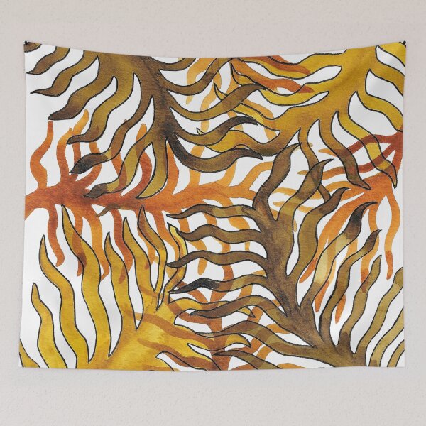 Item preview, Watercolor abstract natural leaves designed and sold by InspiringLines.