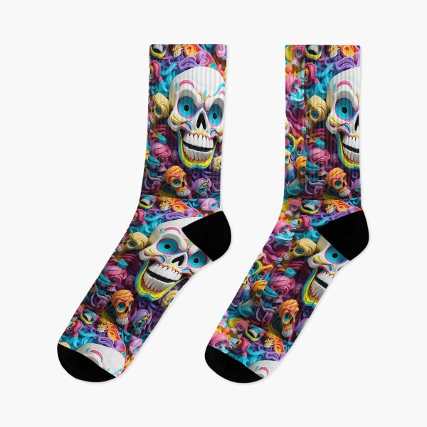 Item preview, Colorful Paper Art Skulls designed and sold by tropicaltee.