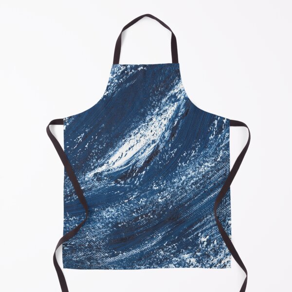 Item preview, Nature and landscapes, blue landscape, indigo wave, abstract sea designed and sold by anaozzart.