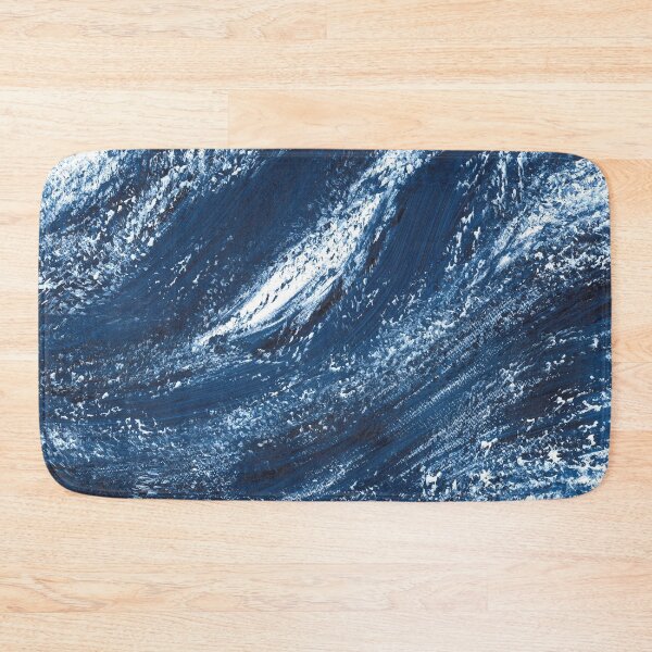 Item preview, Nature and landscapes, blue landscape, indigo wave, abstract sea designed and sold by anaozzart.