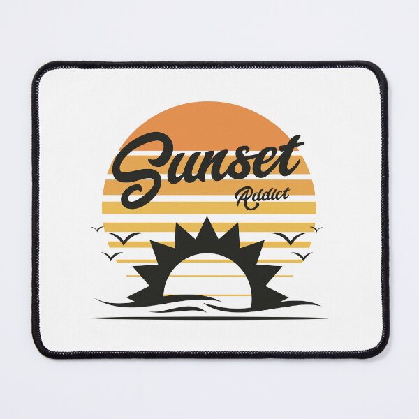 Item preview, Sunset Addict | Retro Vintage Nature Summer Beach Lover designed and sold by lildoodleshirts.