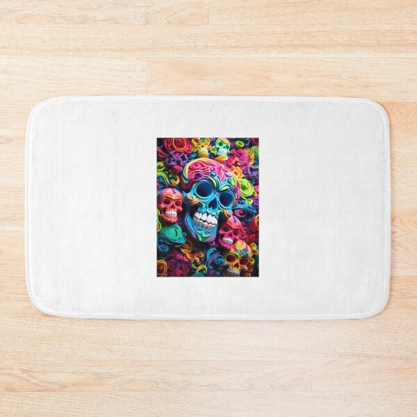 Item preview, Colorful Paper Skull  designed and sold by tropicaltee.
