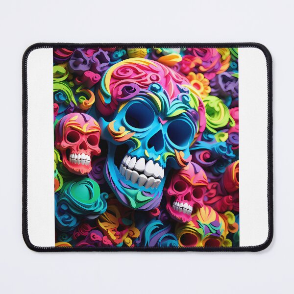 Item preview, Colorful Paper Skull designed and sold by tropicaltee.