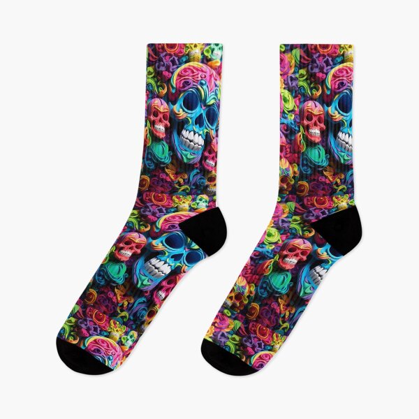 Item preview, Colorful Paper Skull  designed and sold by tropicaltee.
