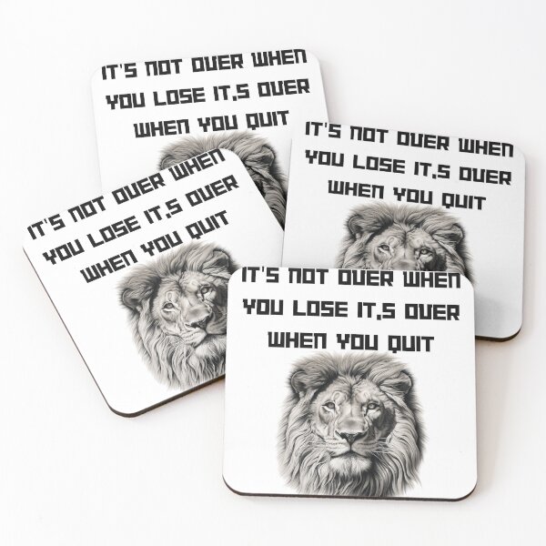 Item preview, IT'S NOT OVER WHEN YOU LOSE IT'S OVER WHEN YOU QUIT designed and sold by ViktorSilni.