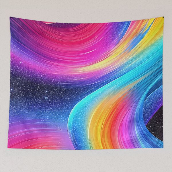 Item preview, Cosmic vortices: blaze of color and twinkling stars designed and sold by Minpadesign.