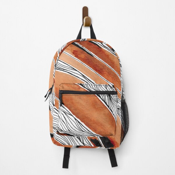 Item preview, Watercolor abstract lines brown black designed and sold by InspiringLines.