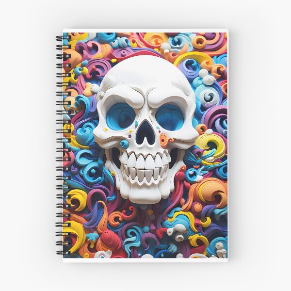 Item preview, Colorful Paper Skull designed and sold by tropicaltee.