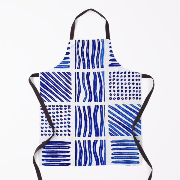 Item preview, Abstract watercolor blue lines and dots designed and sold by InspiringLines.