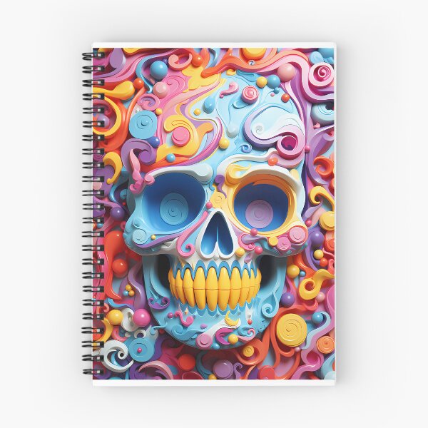 Item preview, Colorful Paper Skull designed and sold by tropicaltee.