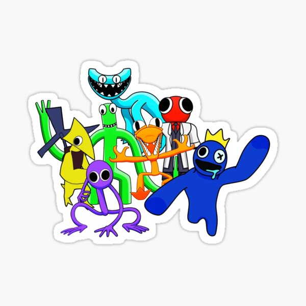 ROBLOX RAINBOW FRIENDS 4 PACK NEON PURPLE ORANGE GREEN BLUE SERIES