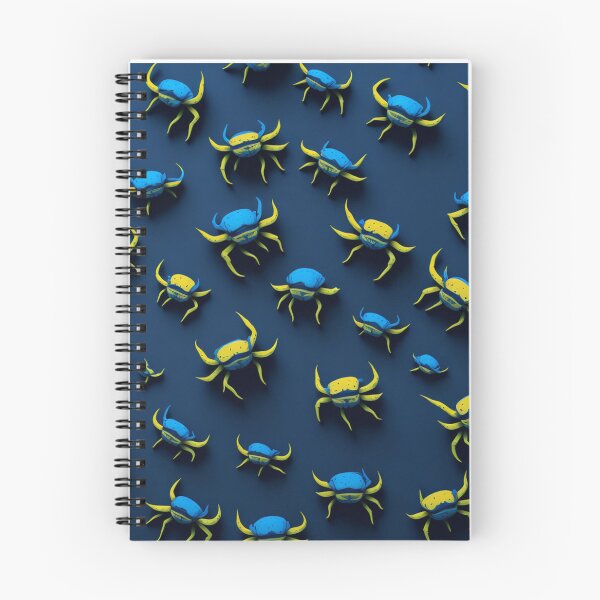 Item preview, Low Poly Blue Fiddler Crab Design Pattern Print  designed and sold by randomtdesigns.
