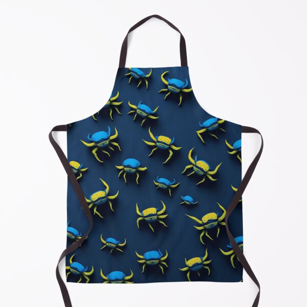 Item preview, Low Poly Blue Fiddler Crab Design Pattern Print  designed and sold by randomtdesigns.