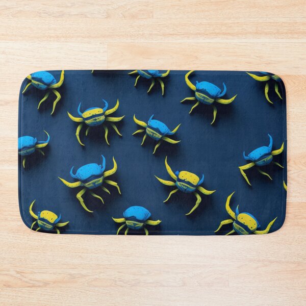 Item preview, Low Poly Blue Fiddler Crab Design Pattern Print  designed and sold by randomtdesigns.