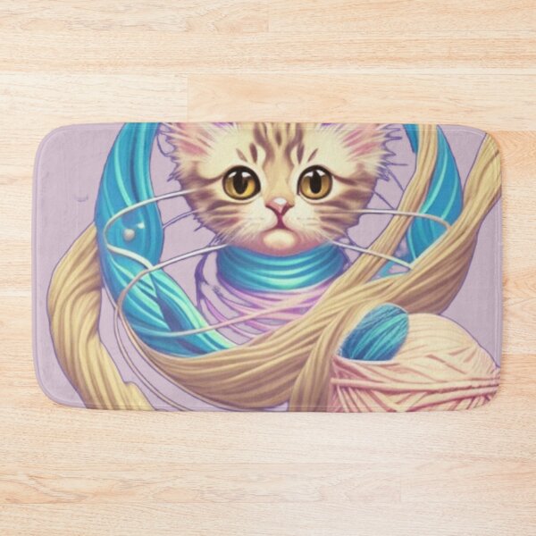 Artikelvorschau, Kitten wrapped up in yarn entworfen und verkauft von Roxburylane.