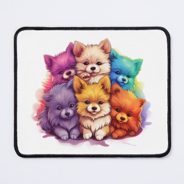Item preview, Six Whimsical, Enchanting and Adorable Pomeranian Puppies designed and sold by CatDogBin.