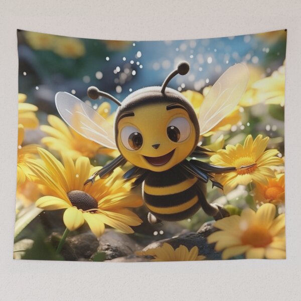 Item preview, bee on the meadow designed and sold by MagicStudioArt.