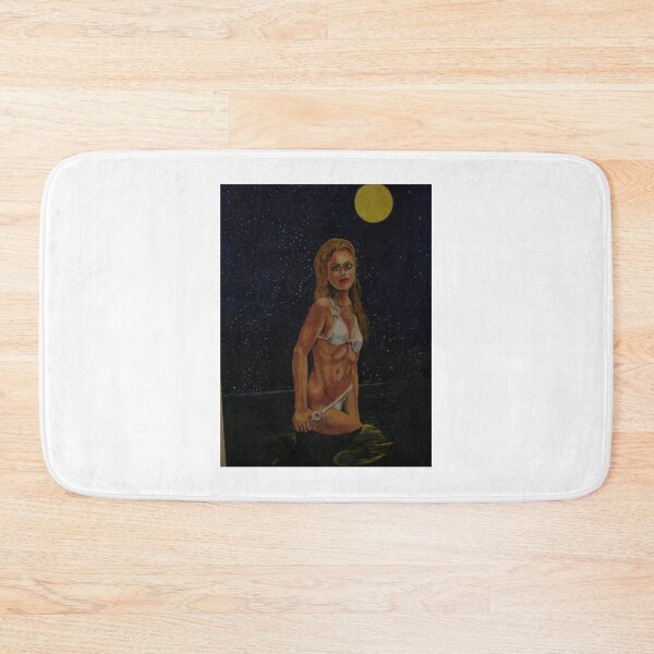 Item preview, woman in ocian at night designed and sold by Lowelljfetzer.
