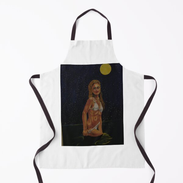 Item preview, woman in ocian at night designed and sold by Lowelljfetzer.