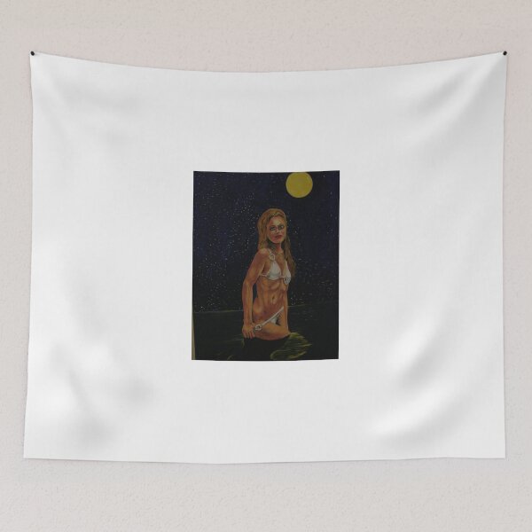 Item preview, woman in ocian at night designed and sold by Lowelljfetzer.