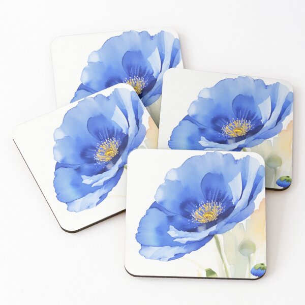 Item preview, poppy blue poppy blue designed and sold by camchic.