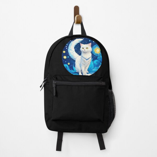 Item preview,  Van gogh Starry Night White Cat  designed and sold by Vangoholic.