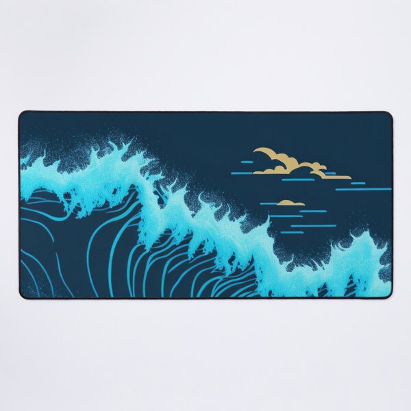 Item preview,  Simple Breaking Ocean Waves on Beach Design Pattern Print  designed and sold by randomtdesigns.