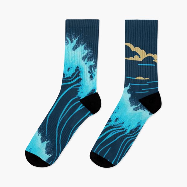 Item preview,  Simple Breaking Ocean Waves on Beach Design Pattern Print  designed and sold by randomtdesigns.