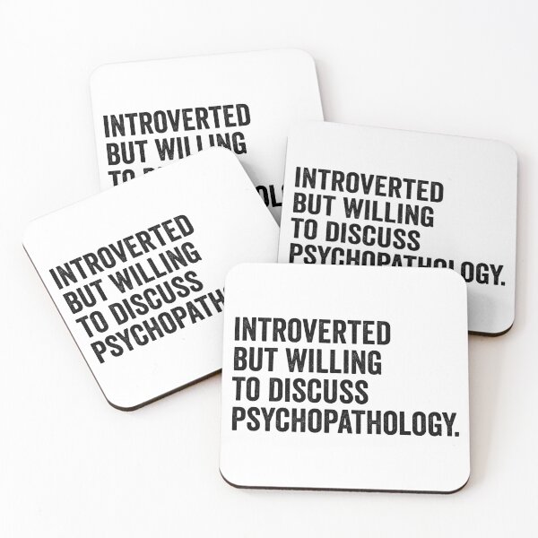 Item preview, Introverted But Willing To Discuss Psychopathology designed and sold by kamrankhan.