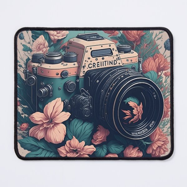 Item preview, Vintage Camera With Flowers - Vintage designed and sold by SafiannaSpace.