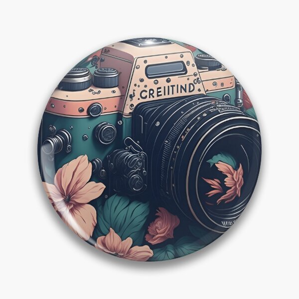 Item preview, Vintage Camera With Flowers - Vintage designed and sold by SafiannaSpace.